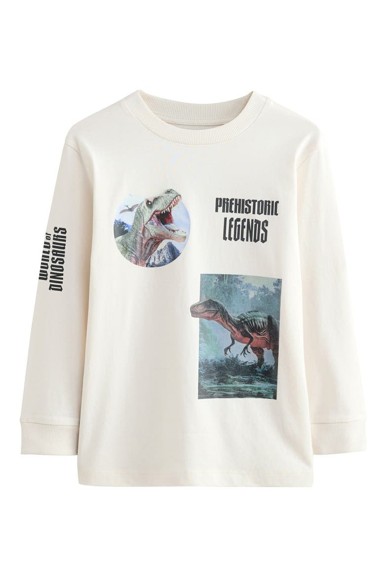 Kids' 3-Pack Assorted Long Sleeve Cotton Graphic T-Shirts, Alternate, color, MULTI