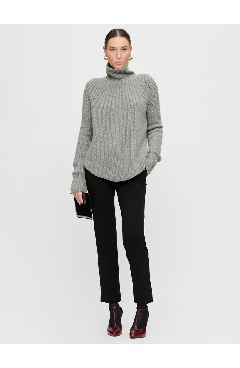 Callas Milano Barrie Ribbed Turtleneck, Alternate, color, Grey