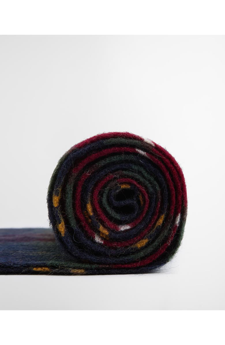 Barbour Wool & Cashmere Scarf, Alternate, color, Winterberry Tartan