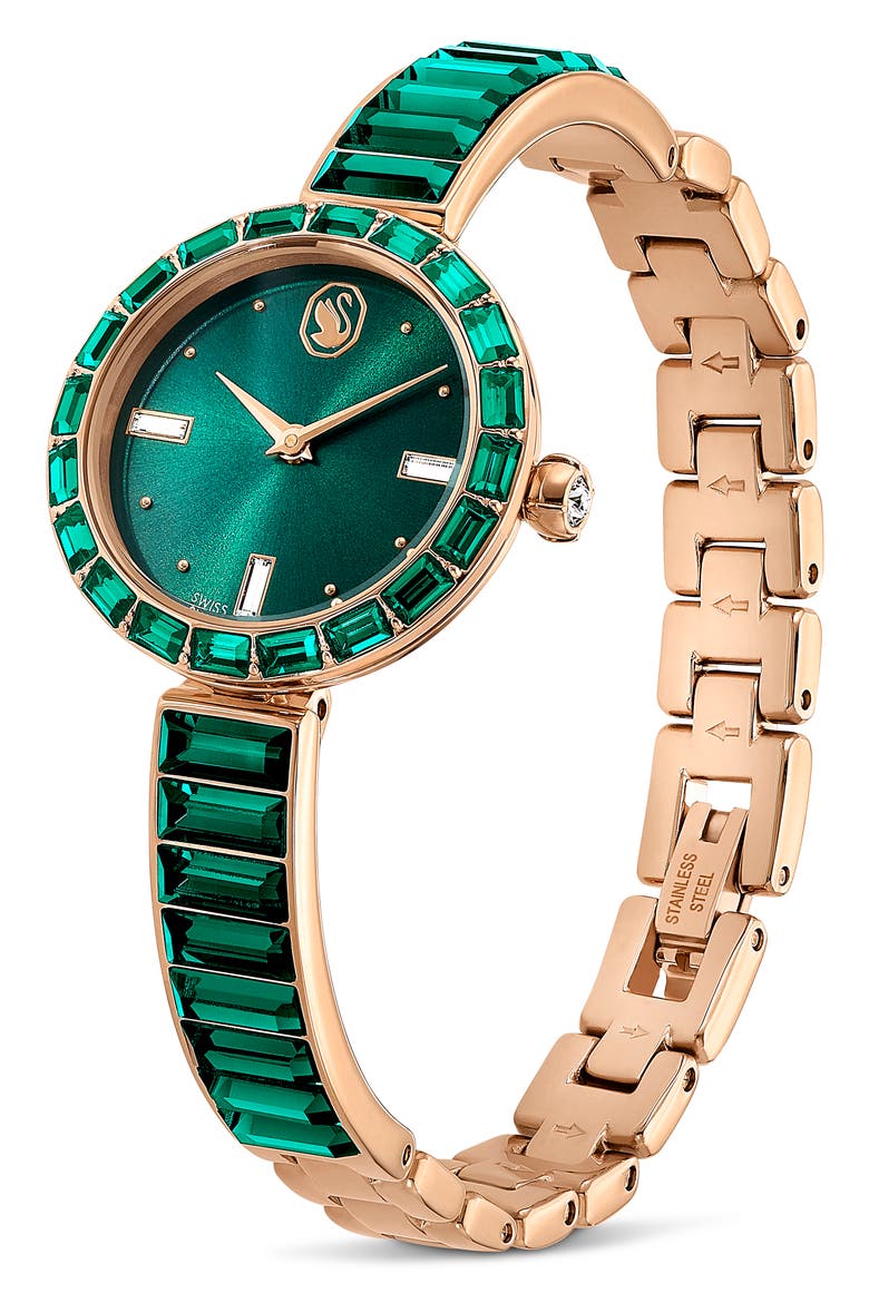 Matrix Bracelet Watch, 25mm, Alternate, color, GREEN