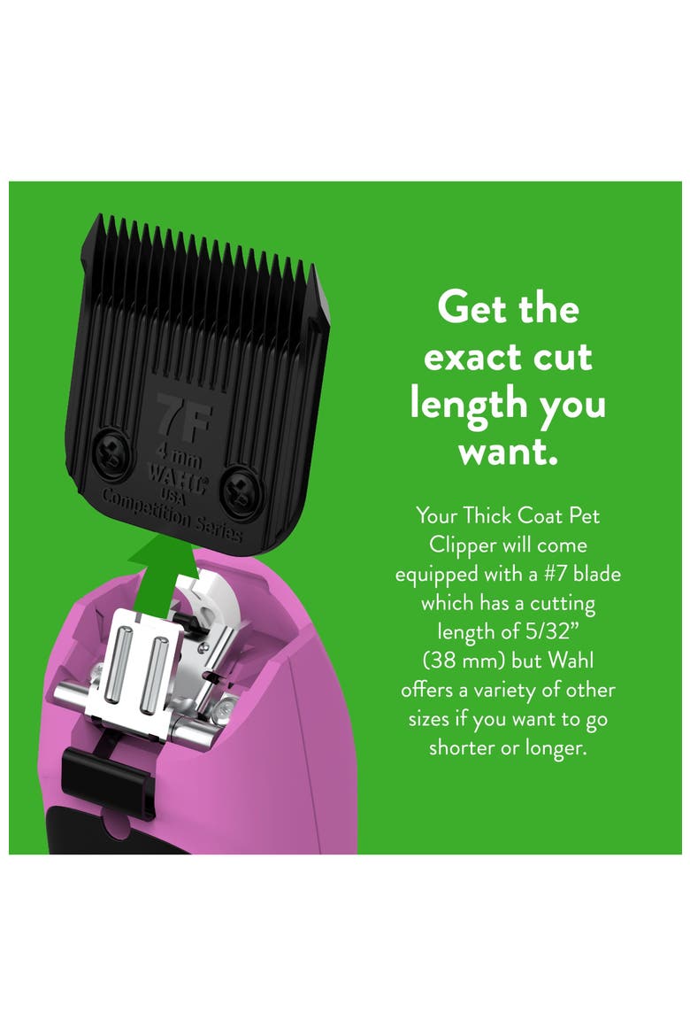 Thick coat pet clipper for dogs and cats, Alternate, color, Pink