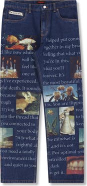 PLEASURES Connections Relaxed Straight Leg Jeans