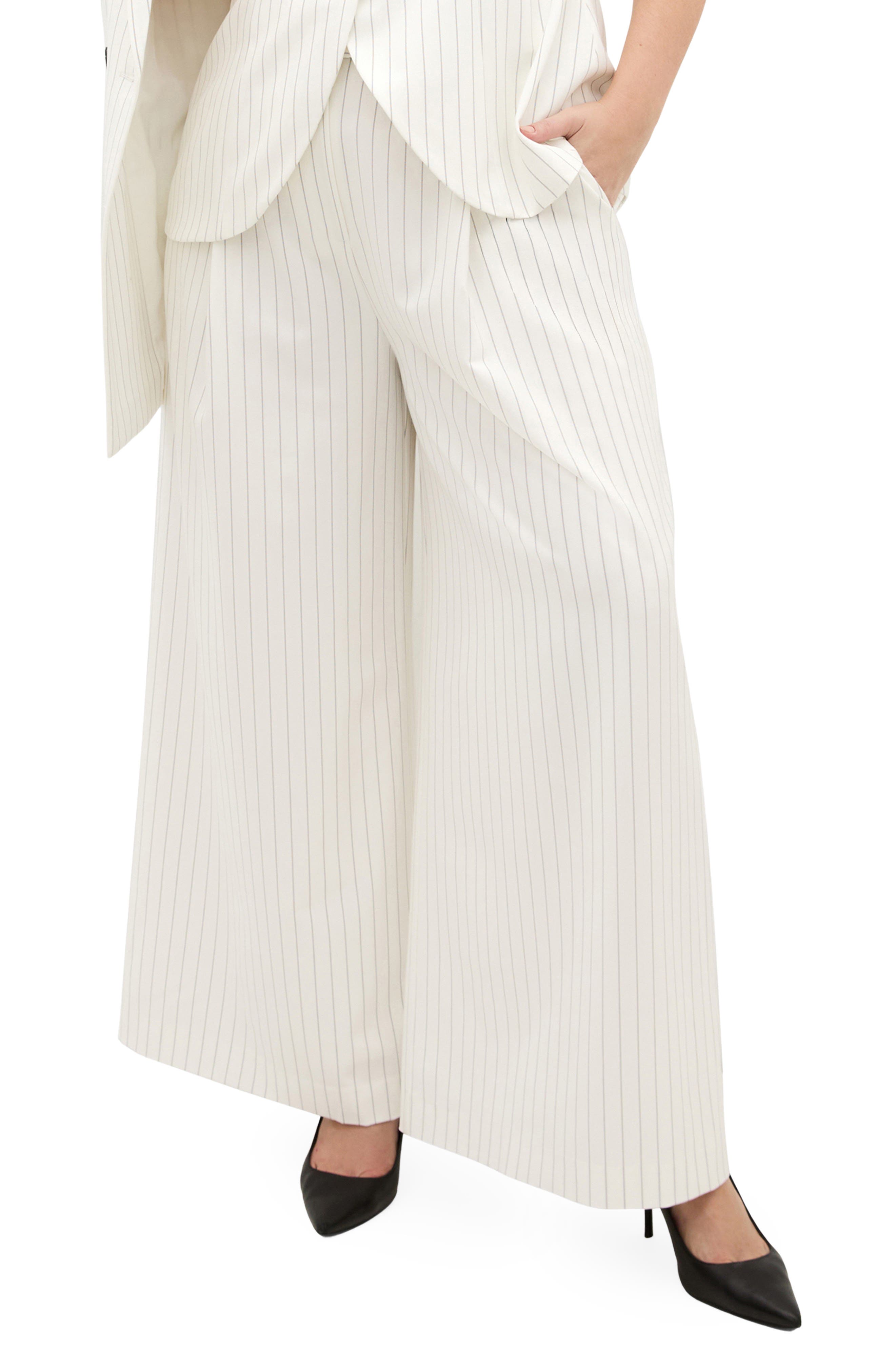 selected IVORY PINSTRIPE