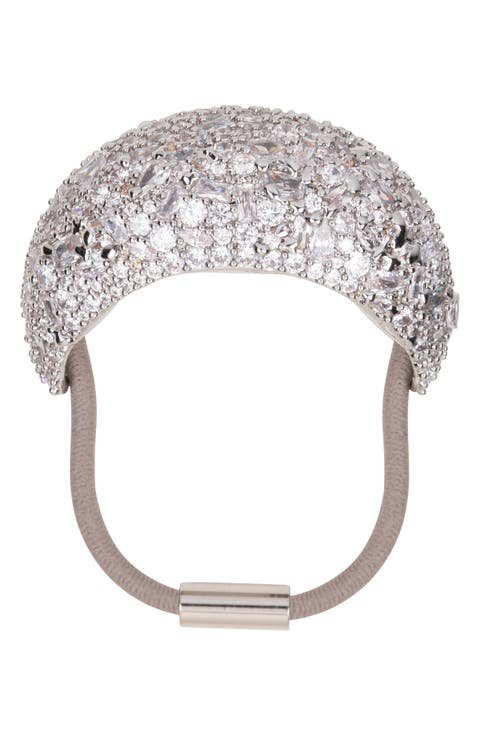 Czarina Crystal Pavé Ponytail Wrap