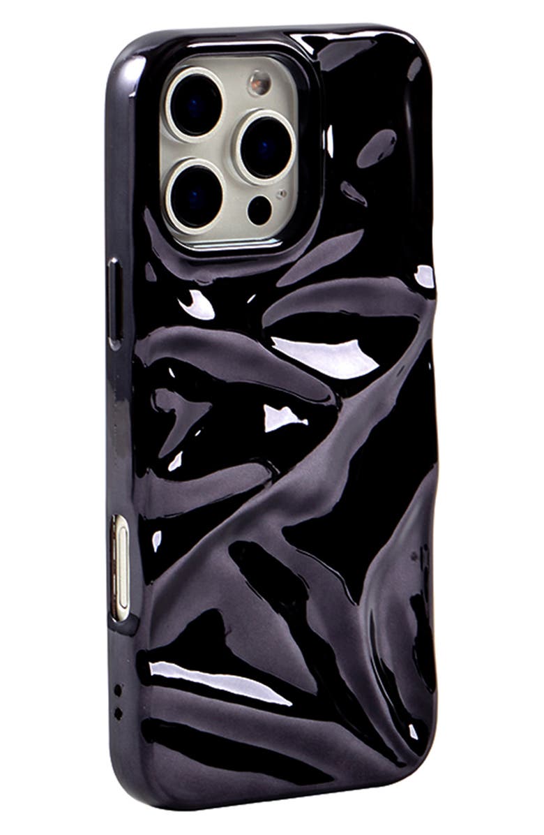 Auramma Black Crinkle iPhone 15 Pro Case, Alternate, color, Black