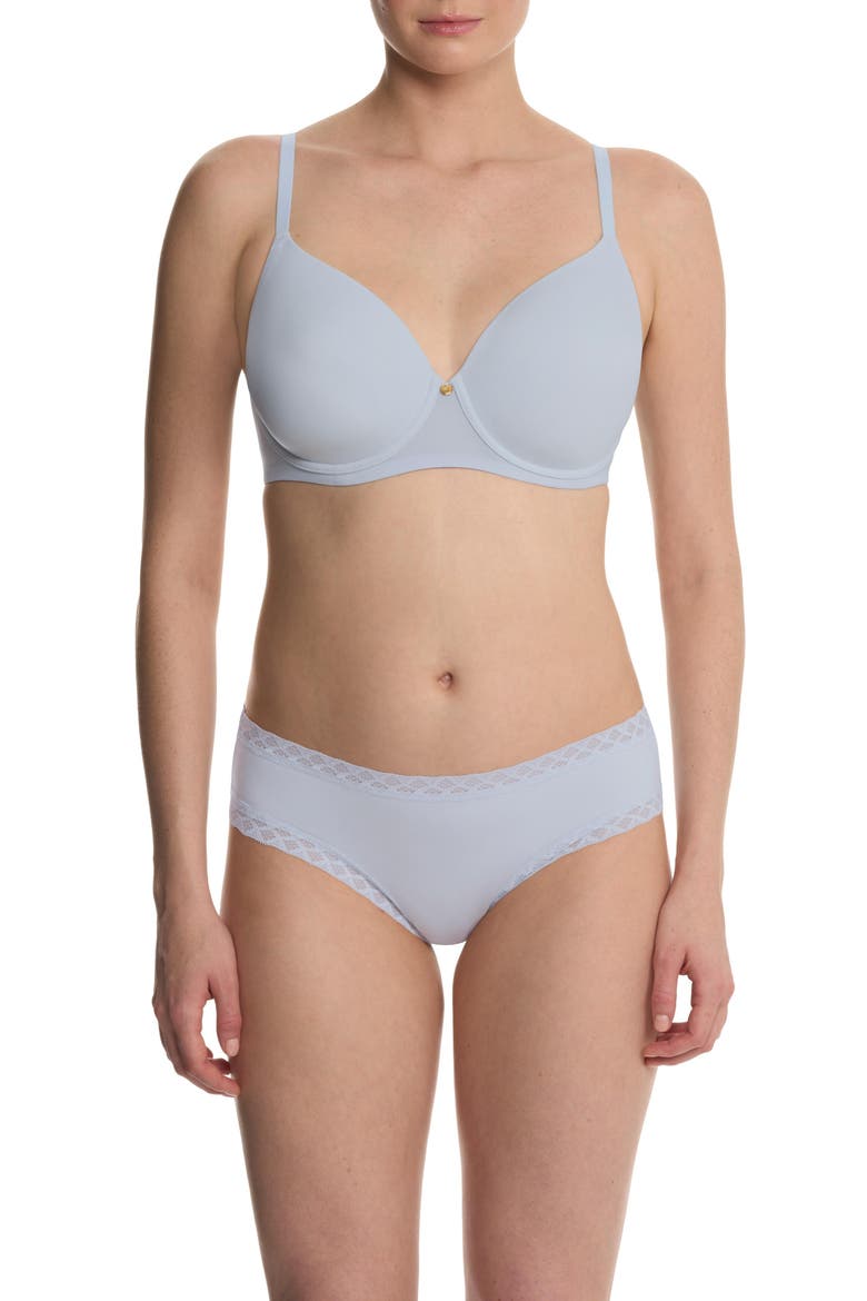 Cloud Comfort Back Smoothing T-Shirt Bra, Alternate, color, Frosted Sky