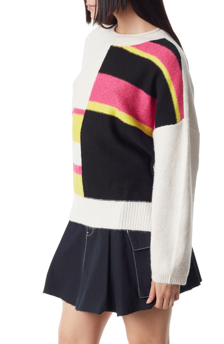 Circus NY by Sam Edelman Geometric Intarsia Crewneck Sweater, Alternate, color,
