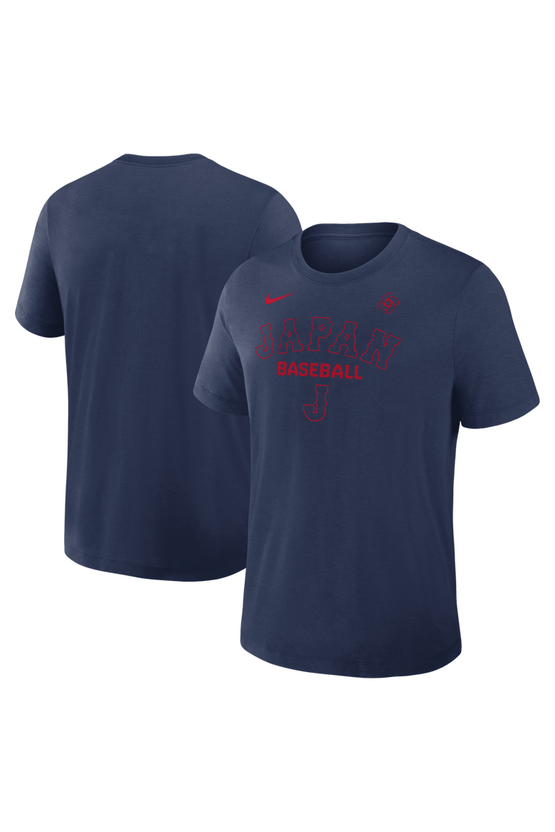 Men's Nike Navy Japan Baseball 2026 World Baseball Classic Authentic Collection Early Work Dri-FIT Tri-Blend T-Shirt, Main, color, Navy