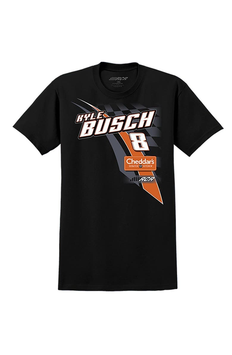 NASCAR Men's Richard Childress Racing Team Collection Black Kyle Busch Cheddar's Lifestyle T-Shirt, Alternate, color, Black