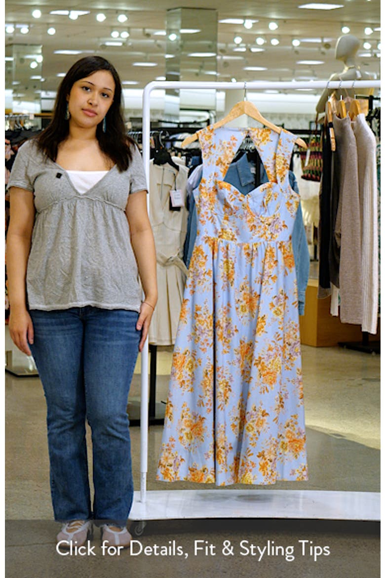 Beryl Floral Cotton & Linen Midi Dress video