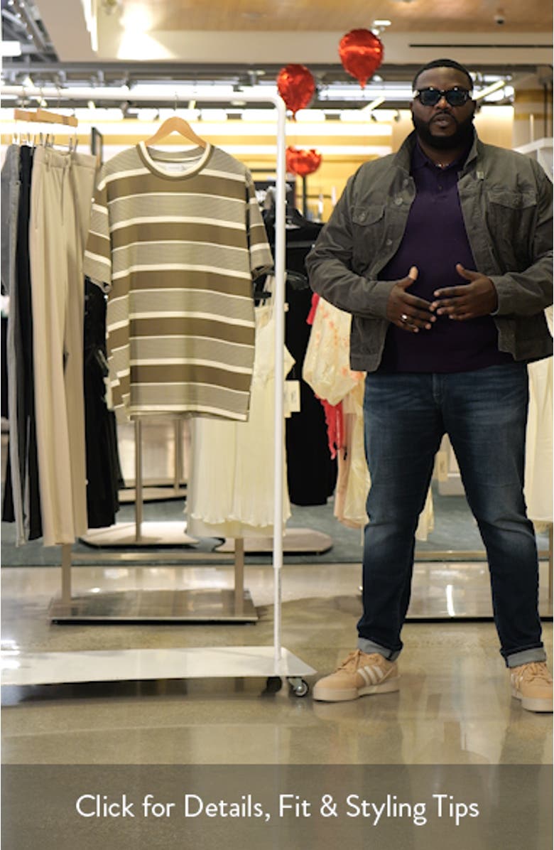 Stripe Oversize Rib T-Shirt, sales video thumbnail