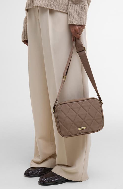Barbour Quilted Nylon Crossbody Bag In Neutral
