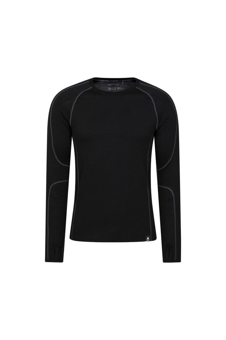 Asgard Merino Wool Base Layer Set, Alternate, color, Black