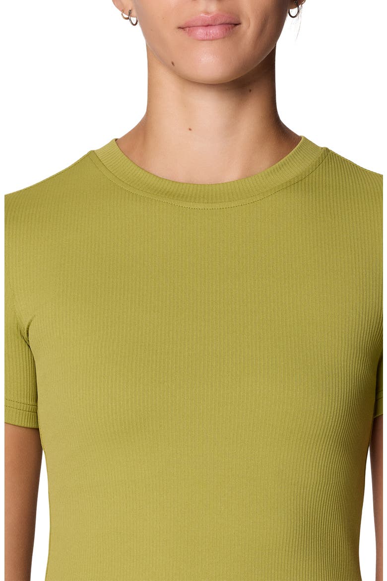 Peak Knit Short Sleeve Tee, Alternate, color, BRIGHT FATIGUE