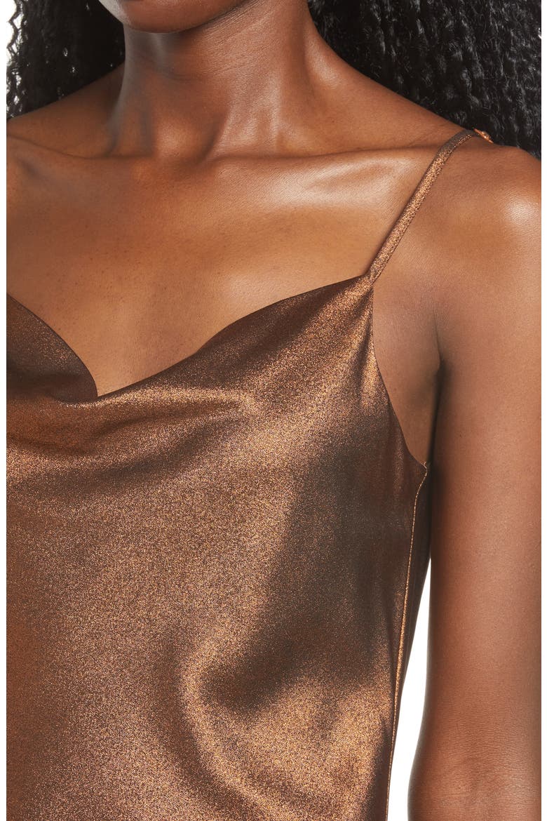 Ruched Body-Con Minidress, Alternate, color, BRONZE