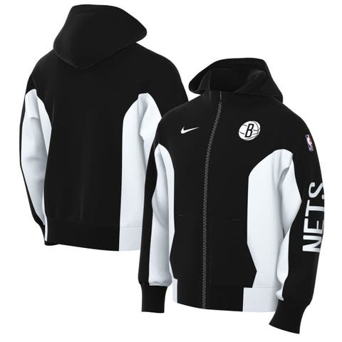 Men's Nike Black Brooklyn Nets 2023/24 Authentic Showtime Full-Zip Hoodie