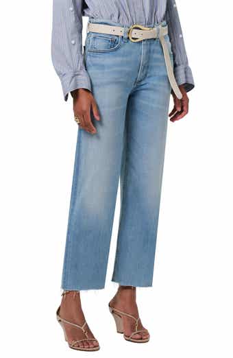 Citizens of Humanity Palma High Waist Raw Hem Straight Leg Jeans