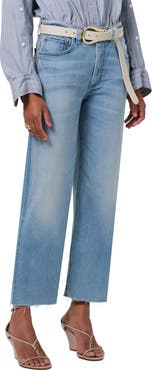 Citizens of Humanity Palma High Waist Raw Hem Straight Leg Jeans