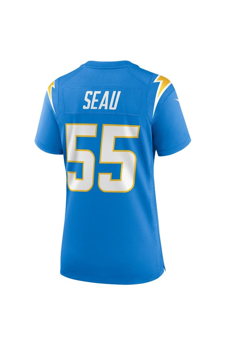 Nike Women's Nike Junior Seau Powder Blue Los Angeles Chargers Game Retired Player Jersey, Alternate, color, 