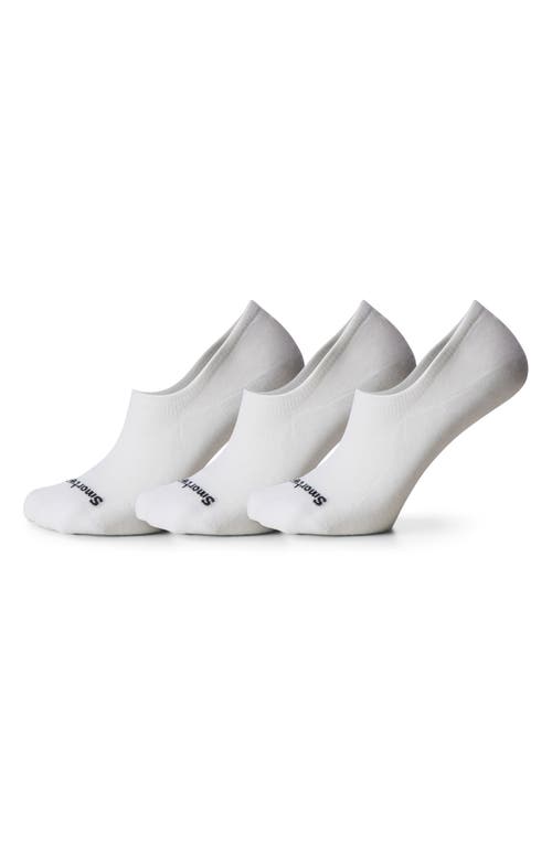 Smartwool Everyday 3-pack Wool Blend No Show Socks In White