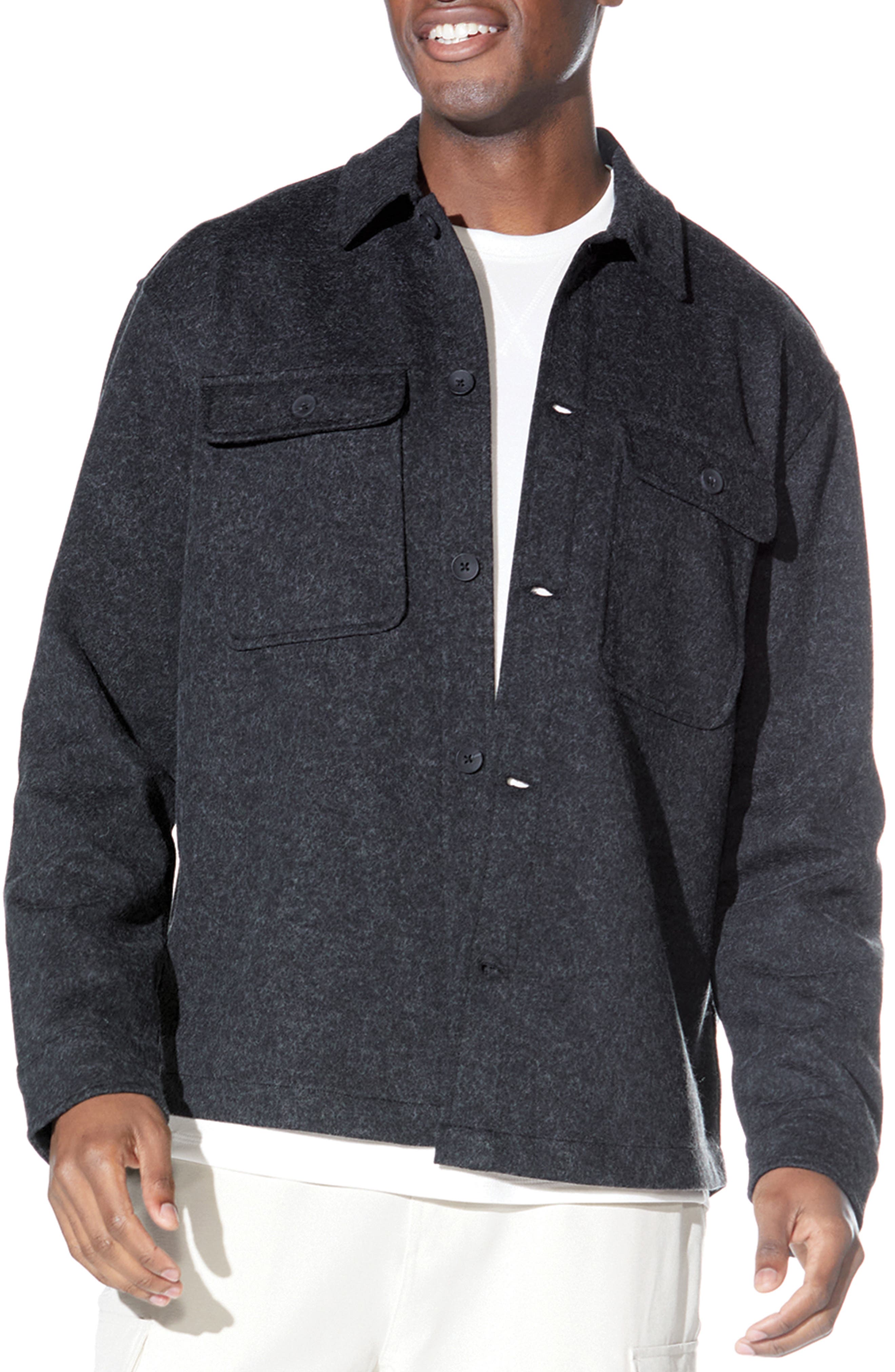 Civil Society Relaxed Fit Knit Shirt Jacket