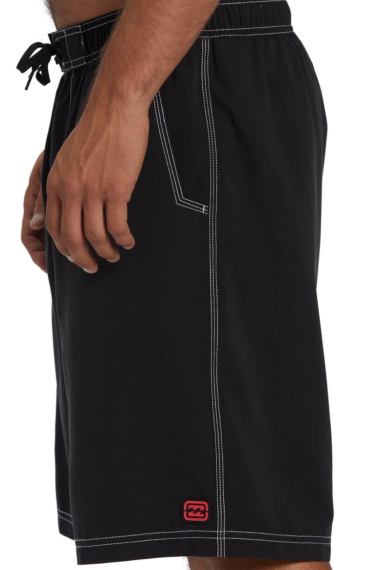 Throw On Loopback Board Shorts, Alternate, color, BLACK