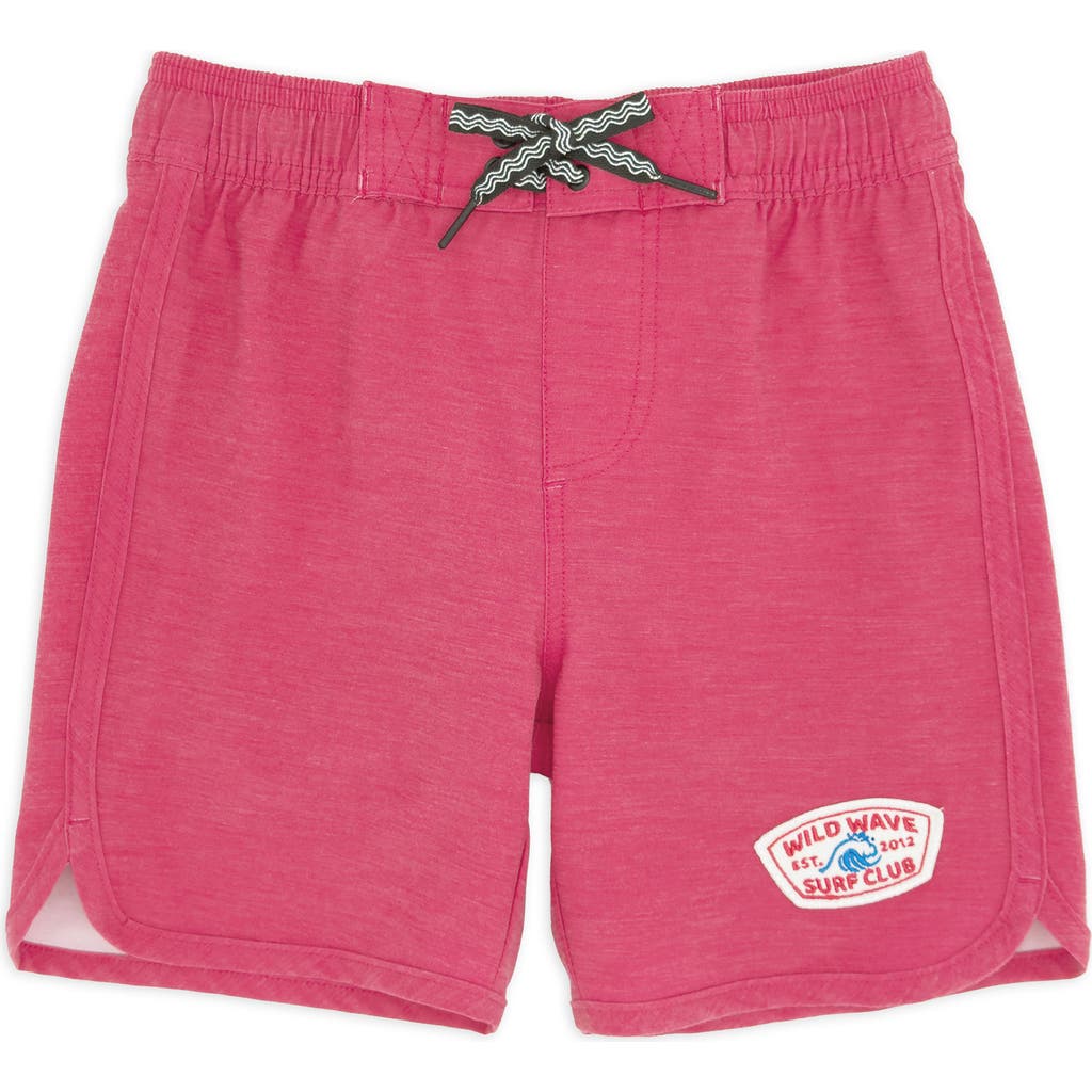 Feather 4 Arrow Kids' Solid Board Shorts In Pink