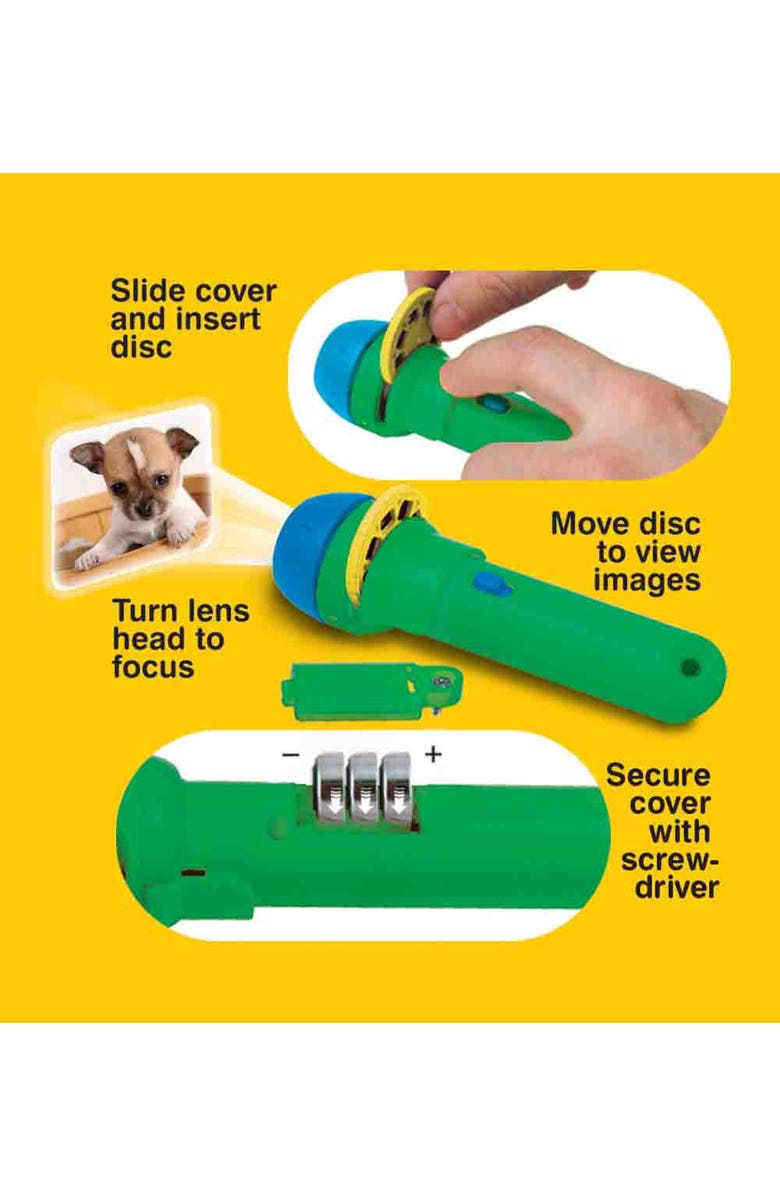 Brainstorm Toys Puppies Torch and Projector, Ages 3+, Alternate, color, Multicolored