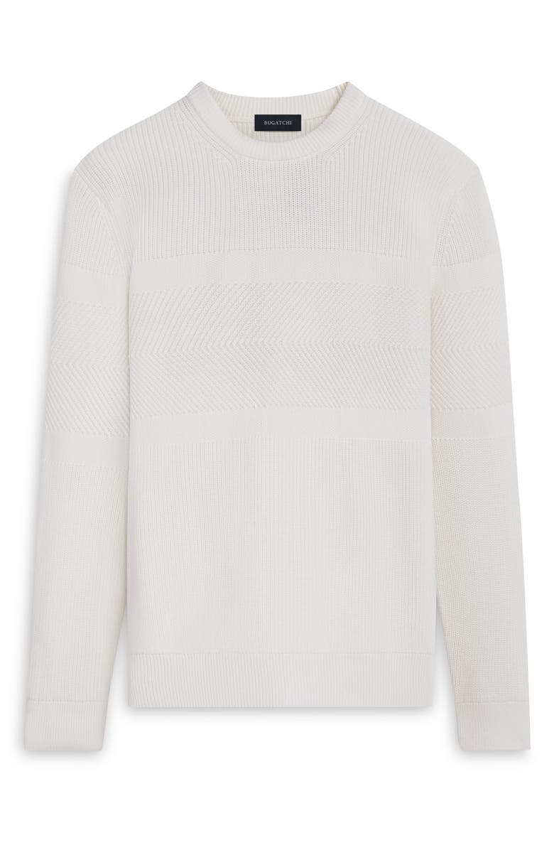 Bugatchi Mixed Stitch Cotton Sweater, Alternate, color, 