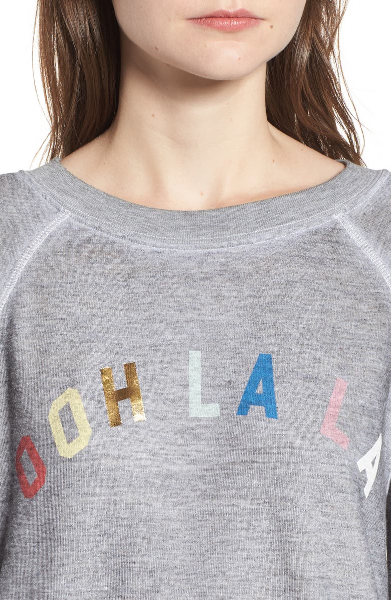 Wildfox Ooh La La Sweatshirt, Alternate, color, 