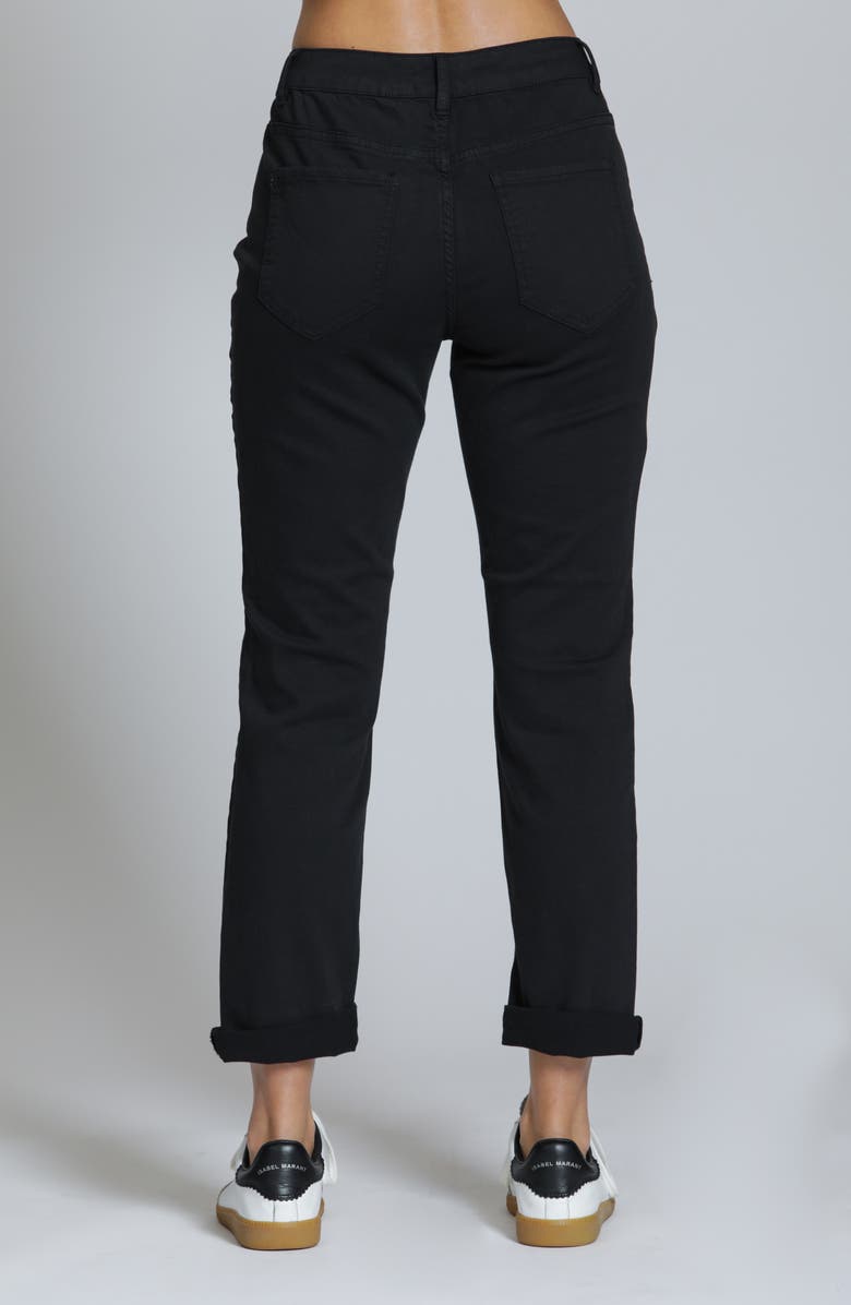 APNY Mid Rise Girlfriend Jeans, Alternate, color, Black