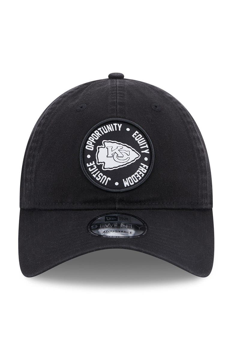 New Era Men's New Era Black Kansas City Chiefs 2022 Inspire Change 9TWENTY Adjustable Hat, Alternate, color,