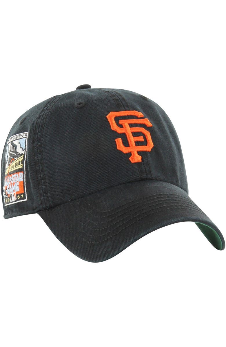 '47 Men's '47 Black San Francisco Giants Sure Shot Classic Franchise Fitted Hat, Main, color, 