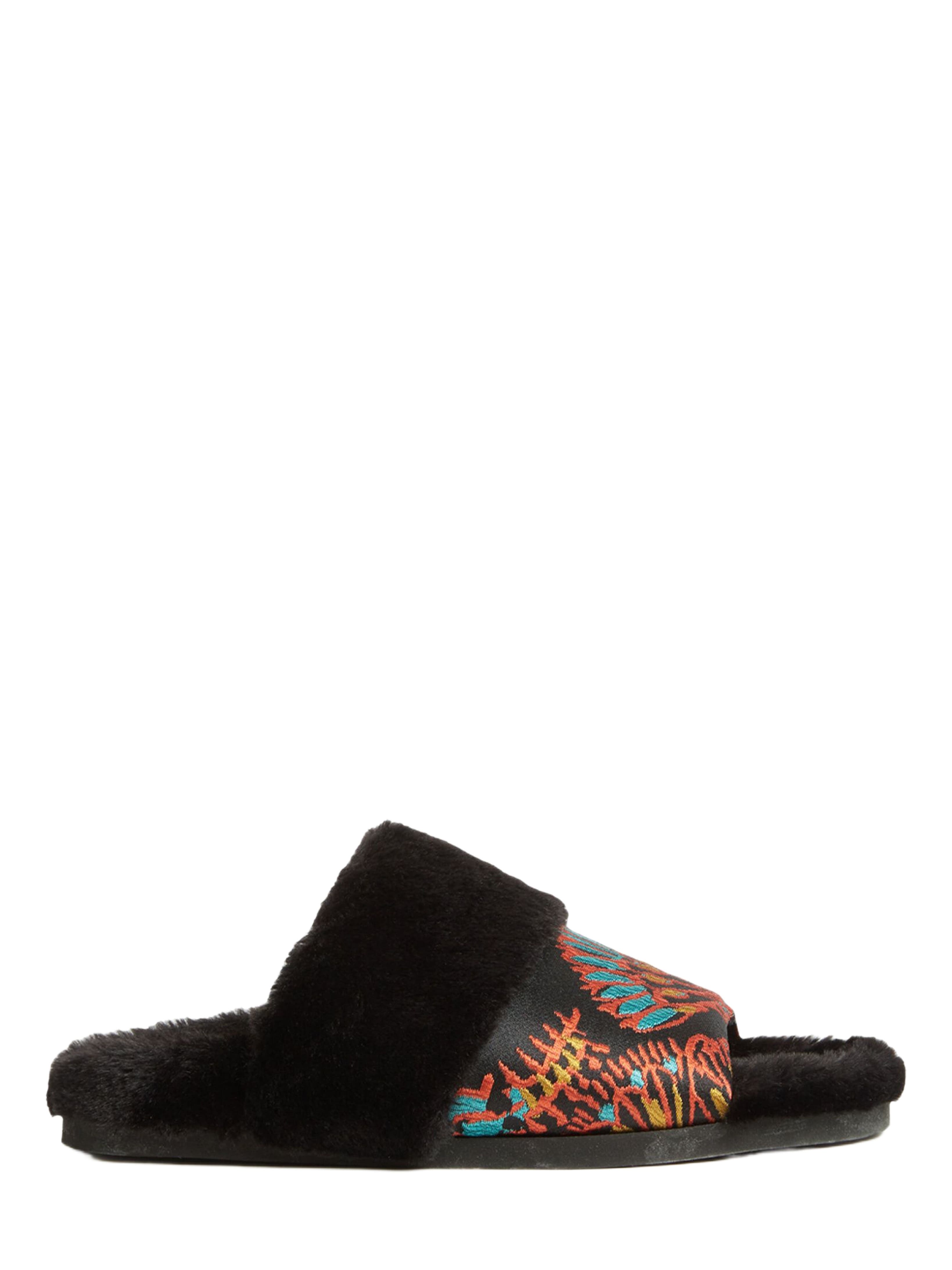 La DoubleJ Winter Slide Jacquard Sicomore Black, Main, color, Jacquard Sicomore Black