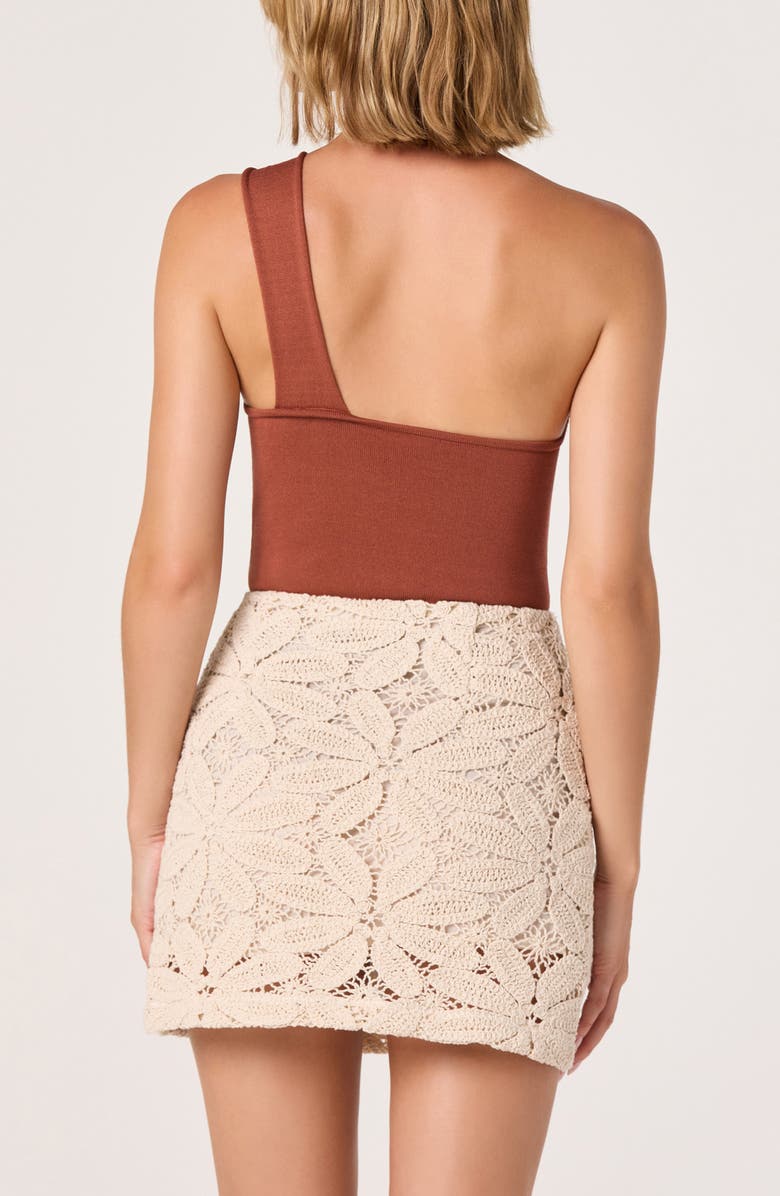 ASTR the Label Ania Asymmetric One Shoulder Top, Alternate, color, Brown