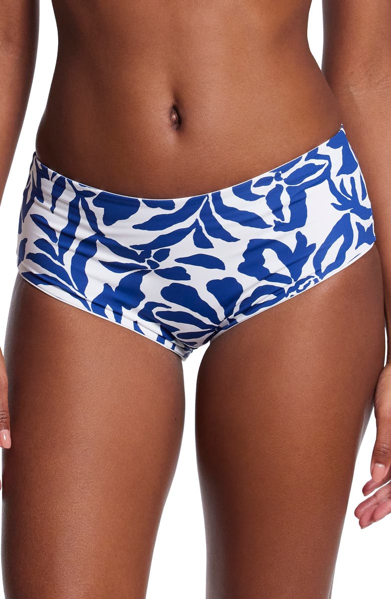 Hanky Panky Boyshorts Bikini Bottoms, Main, color, Poolside Blue Print