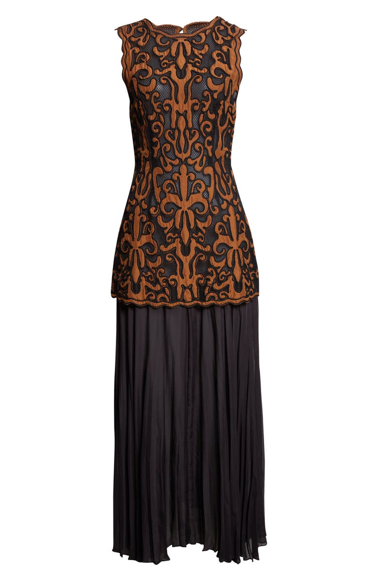 Ulla Johnson Auryn Appliqué Sleeveless Maxi Dress, Alternate, color, Saffron