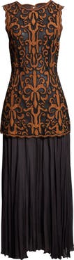 Ulla Johnson Auryn Appliqué Sleeveless Maxi Dress