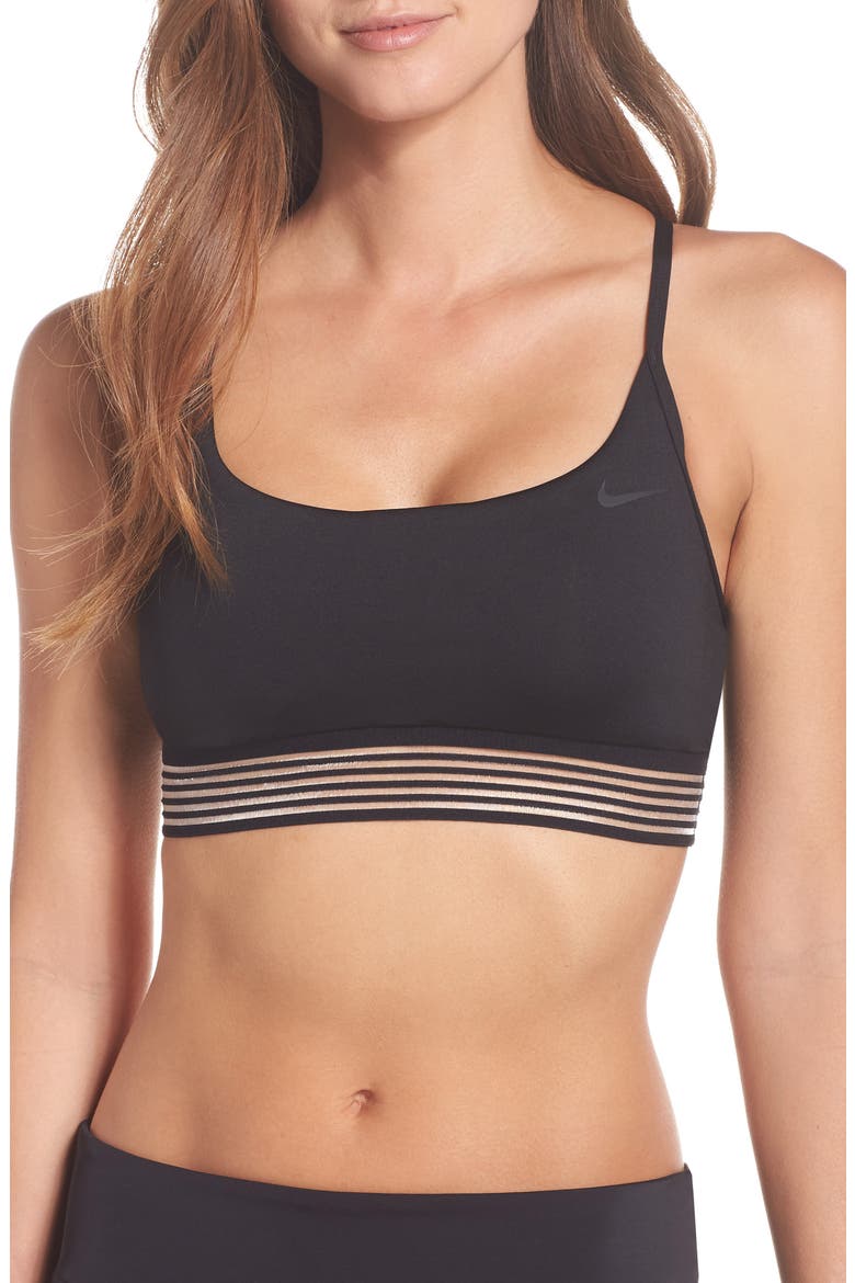 Crossback Sport Bikini Top, Main, color, BLACK