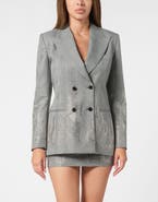 PHILIPP PLEIN Wool Gold Fit Blazer Ls Flame Women