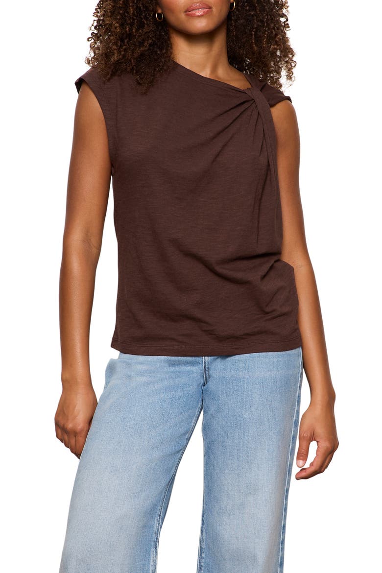 So Twisted Asymmetric Top, Main, color, RICH SOIL BROWN