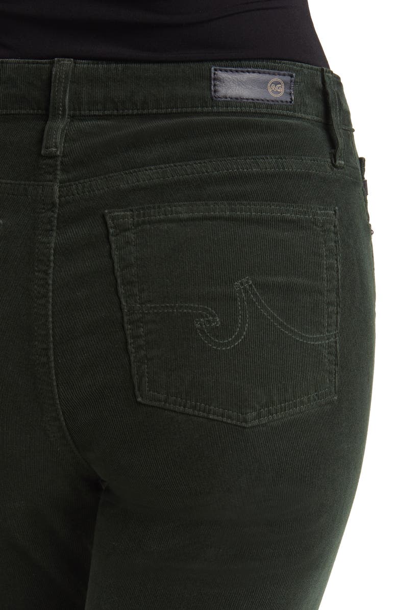 AG Farrah High Waist Stretch Corduroy Bootcut Pants, Alternate, color, Hidden Pine