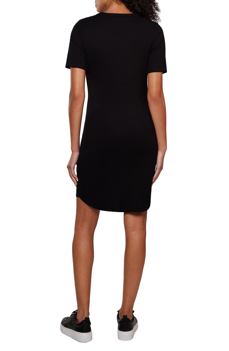 matty m. Mel T-Shirt Dress, Alternate, color, Black
