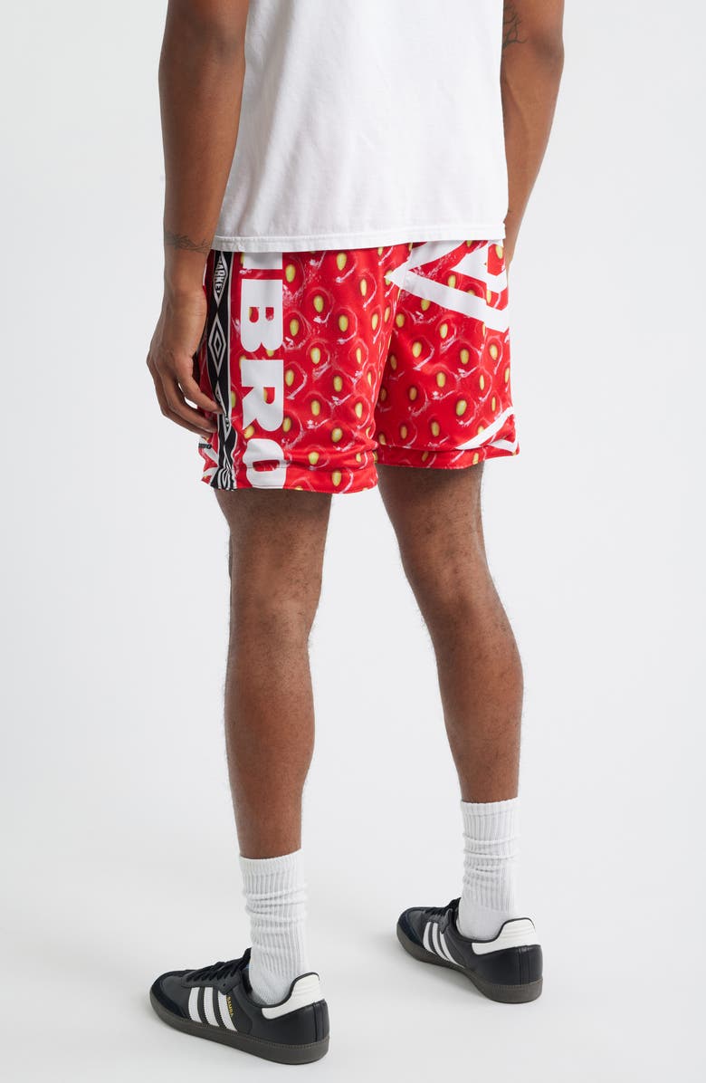 MARKET x Umbro Reversible Knit Drawstring Shorts, Alternate, color, Black/ Vermil