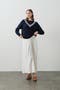  Navy/Ecru