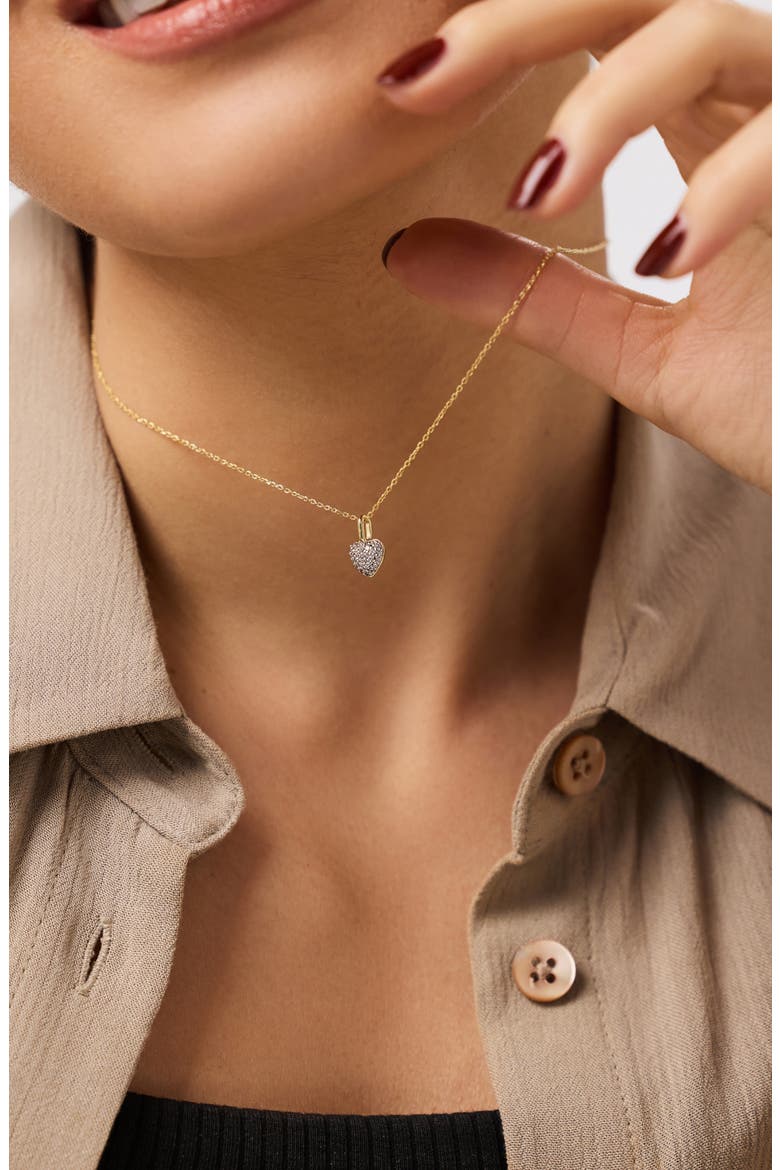Gold Heart Necklace - Ellery, Alternate, color, Gold