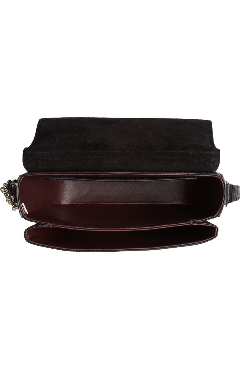 Mulberry Keeley Croc Embossed Leather Satchel, Alternate, color,