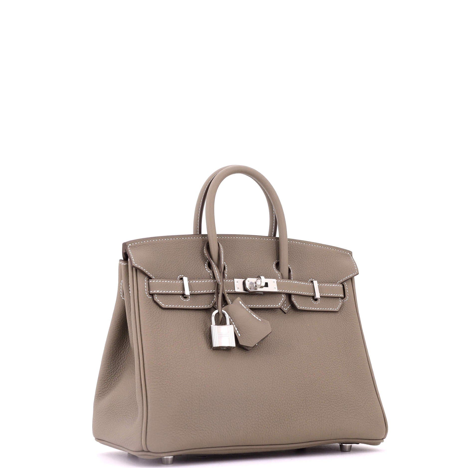 Birkin Handbag Grey Togo with Palladium Hardware 25, Alternate, color, Grey