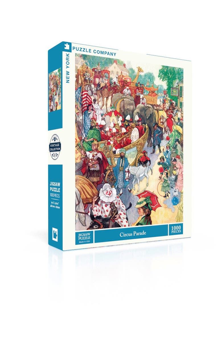 NEW YORK PUZZLE COMPANY Circus Parade 1000 Piece Puzzle, Alternate, color, NO COLOR