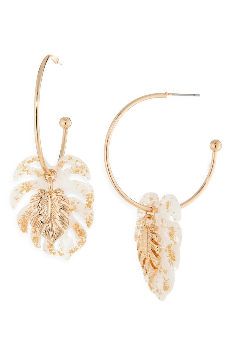 Cara Star Burst Drop Earrings, Main, color, White